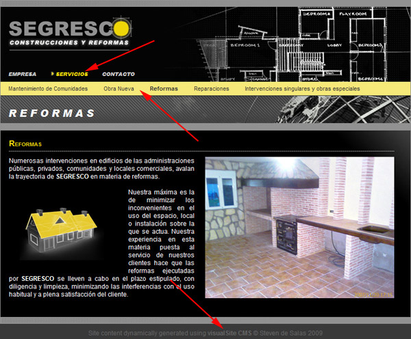 Segresco Subpage